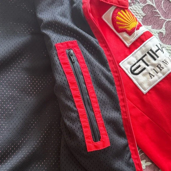 Ferrari Red Racing Jacket with Iconic Patches - Picture 2 of 7